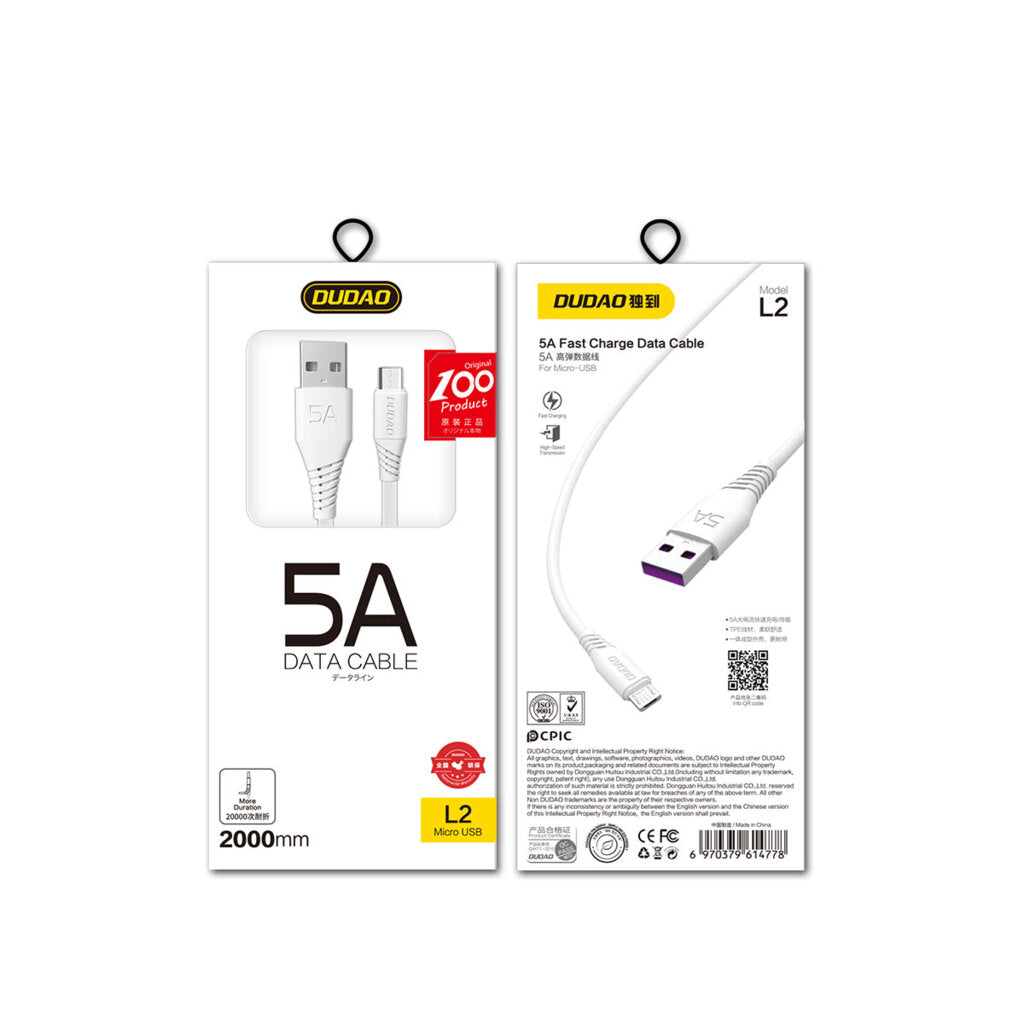 DUDAO L4M-2MW 5A MICRO DATA CABLE 2M