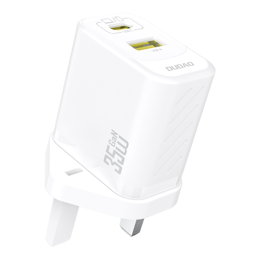 DUDAO A27MaxCUK-W PD+QC 35W charger with C to C cable set UK PLUG