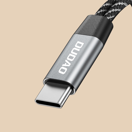 DUDAO L13C+ aluminium alloy + braided cable 2 IN 1 cable Type-C*2