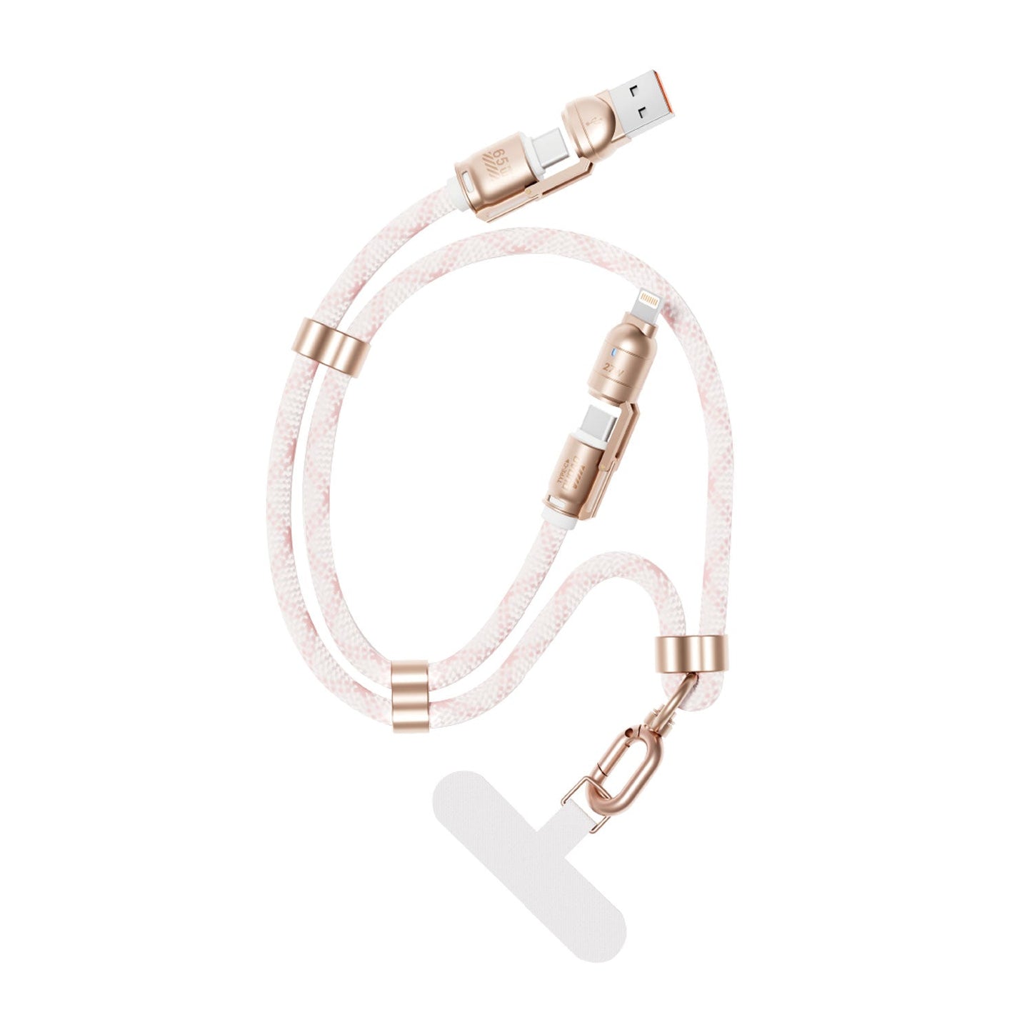 DUDAO L20MAX-P 65W 4IN1 LANYARD FAST CHARGIN G CABLE