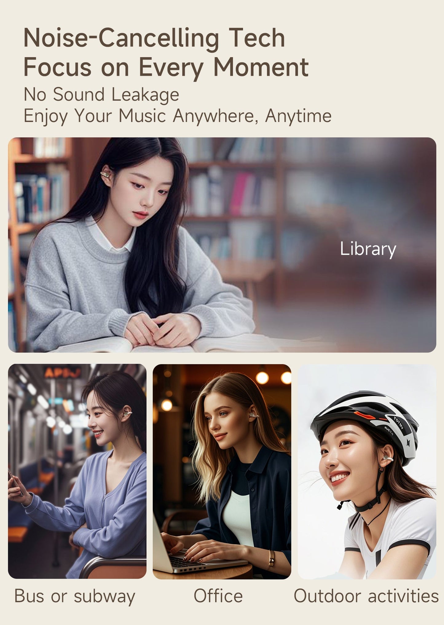 DUDAO U20-W clip-on bluetooth earphone