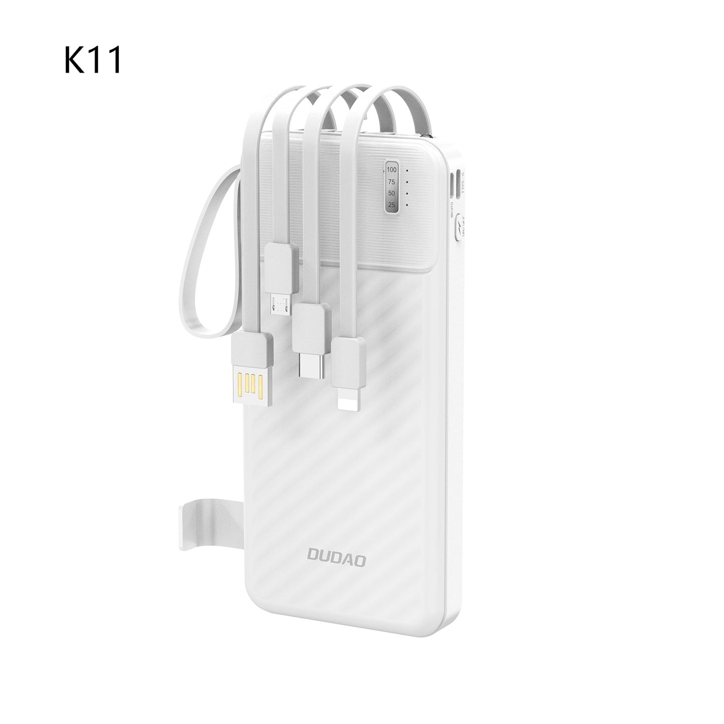 DUDAO K11Pro-B1 20000 mah built-in cable with phone holder