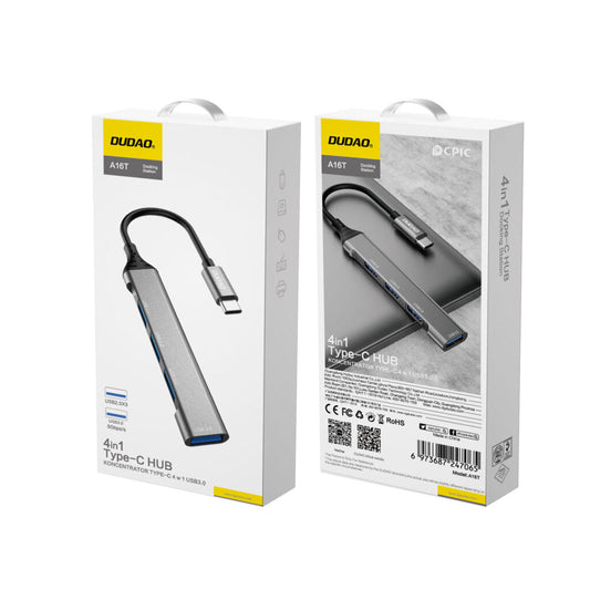 DUDAO A16T-G 4IN1 HUB TYPE-C CONCENTRATOR