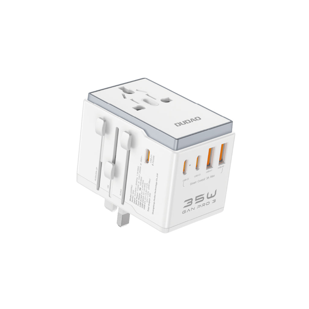 DUDAO A35PRO-W 35W UNIVERSAL TRAVEL CHARGER-WHITE