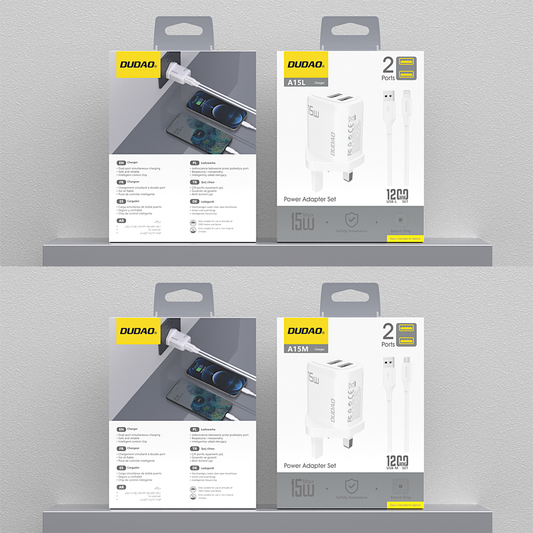 DUDAO A15UKT PD15W fast charge TYPE-C set （UK standard）