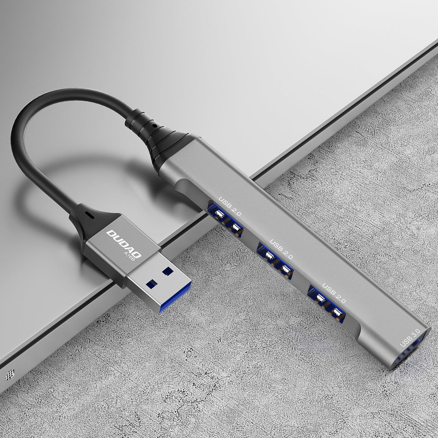DUDAO A16B 4IN1   USB 3.00 HUB gray