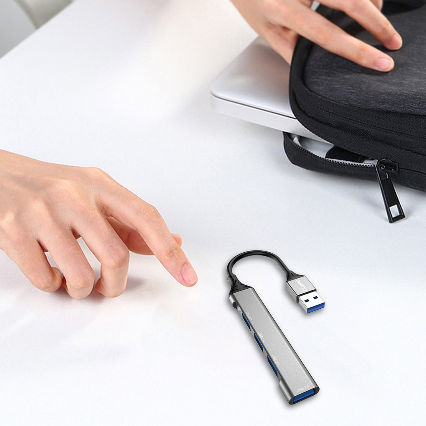 DUDAO A16B 4IN1   USB 3.00 HUB gray