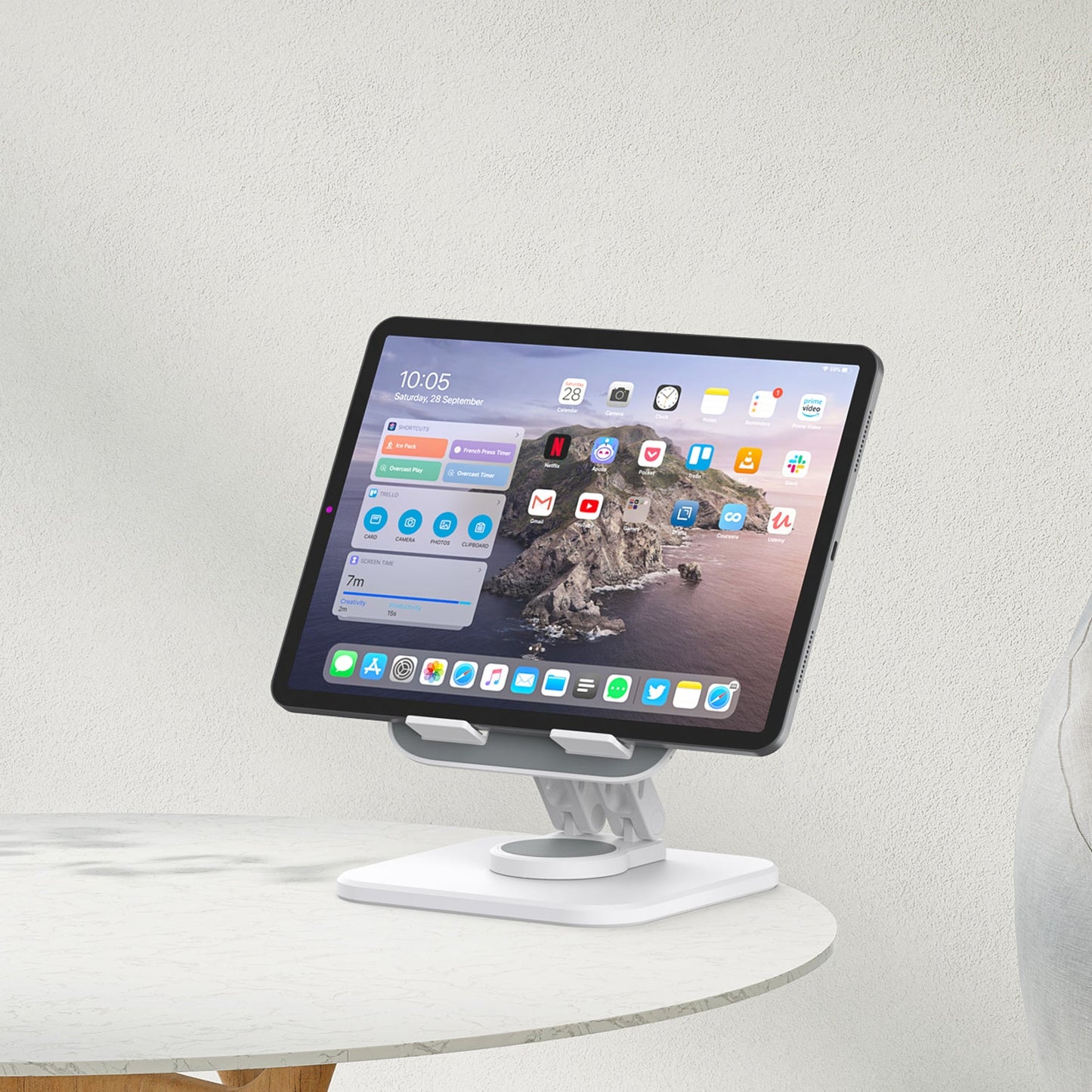 DUDAO F10Max-B1 360° foldable desktop holder black