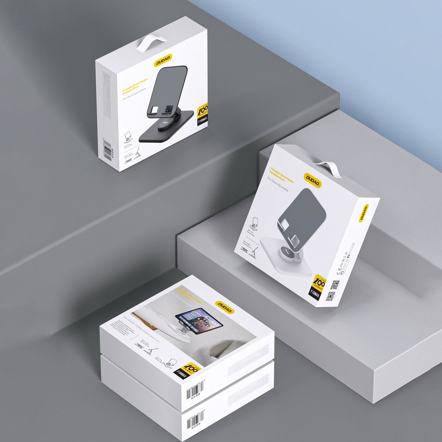 DUDAO F10Max-W1 360° foldable desktop holder white