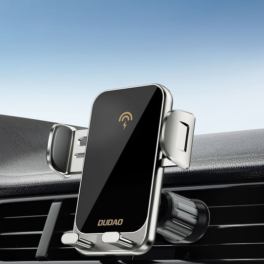 DUDAO F19PRO 15W wireless charging holder extension-type suction + air outlet mechanical electric