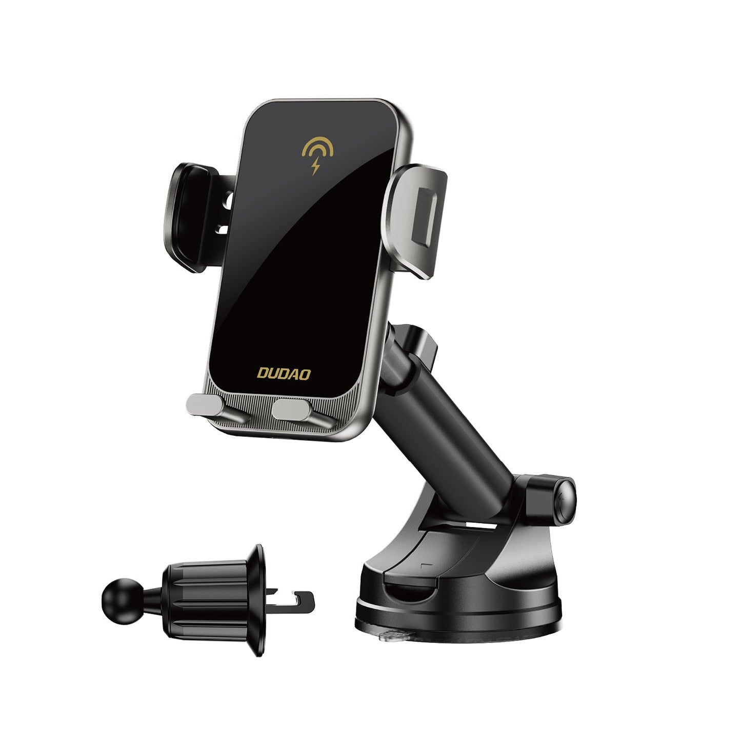 DUDAO F19PRO 15W wireless charging holder extension-type suction + air outlet mechanical electric