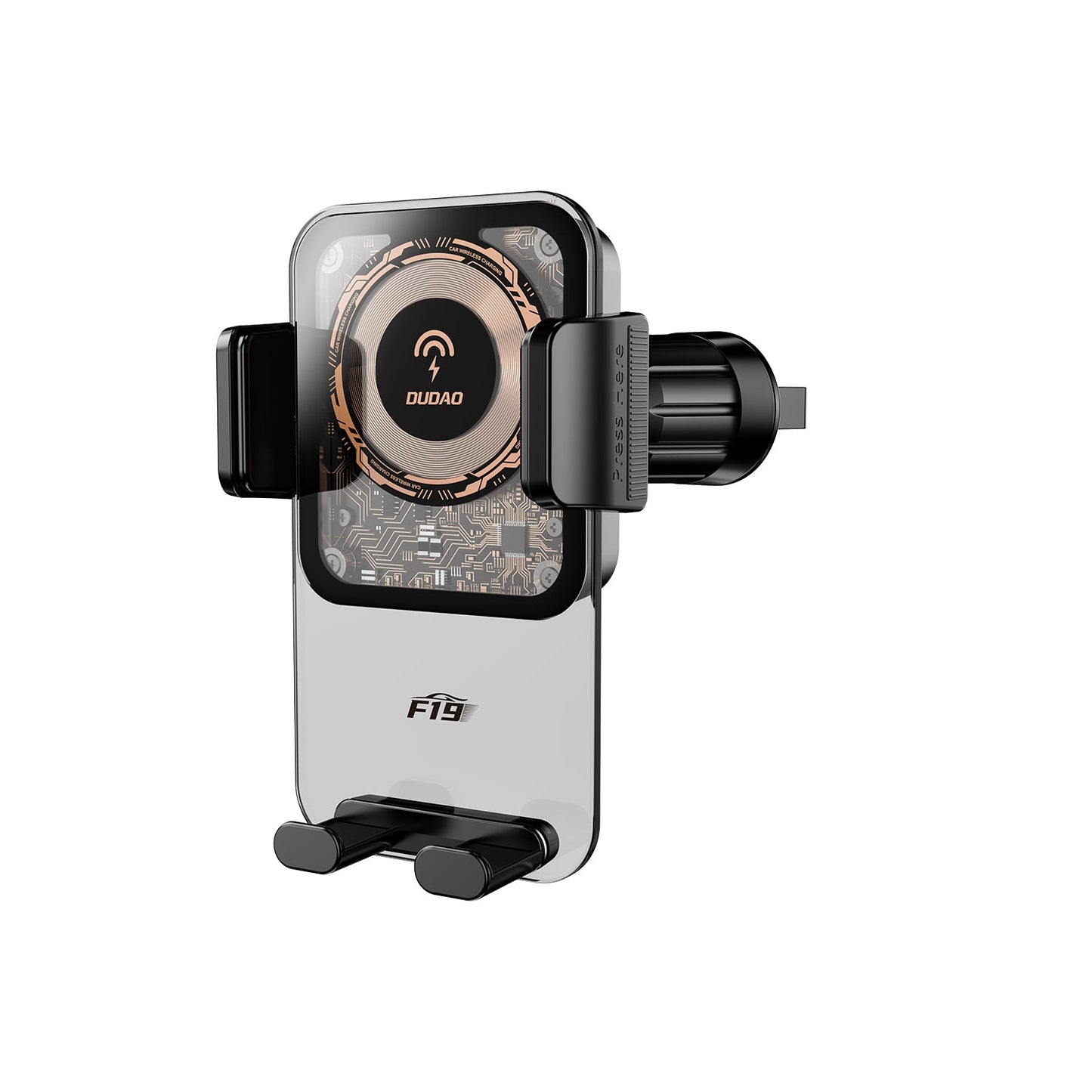 DUDAO F19 15W wireless charging holder extension-type suction + air outlet