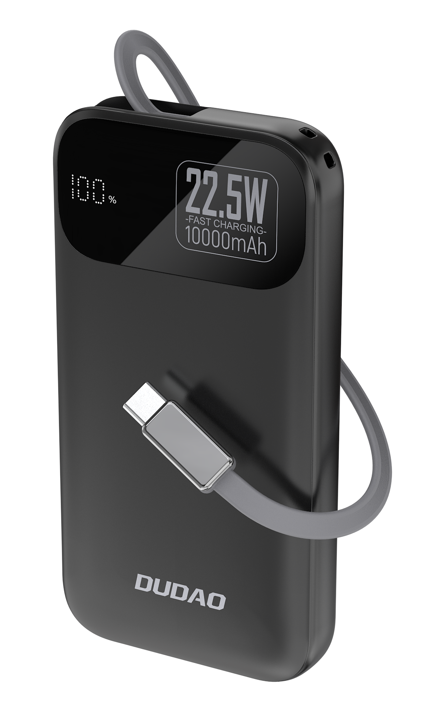 DUDAO K31-B1 PD22.5W built-in retractable cable power bank 10000mAh