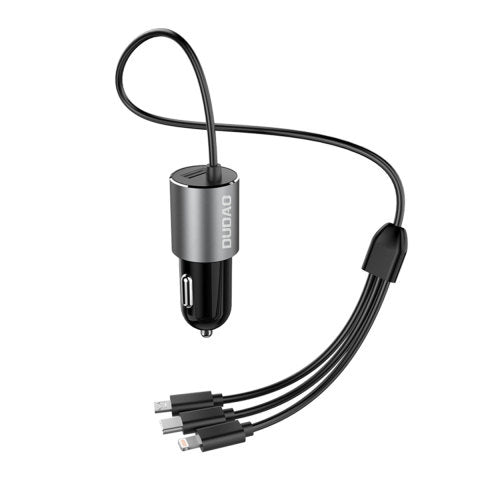 DUDAO R5PRON-B 3.4A CAR CHARGER 3IN1 1M