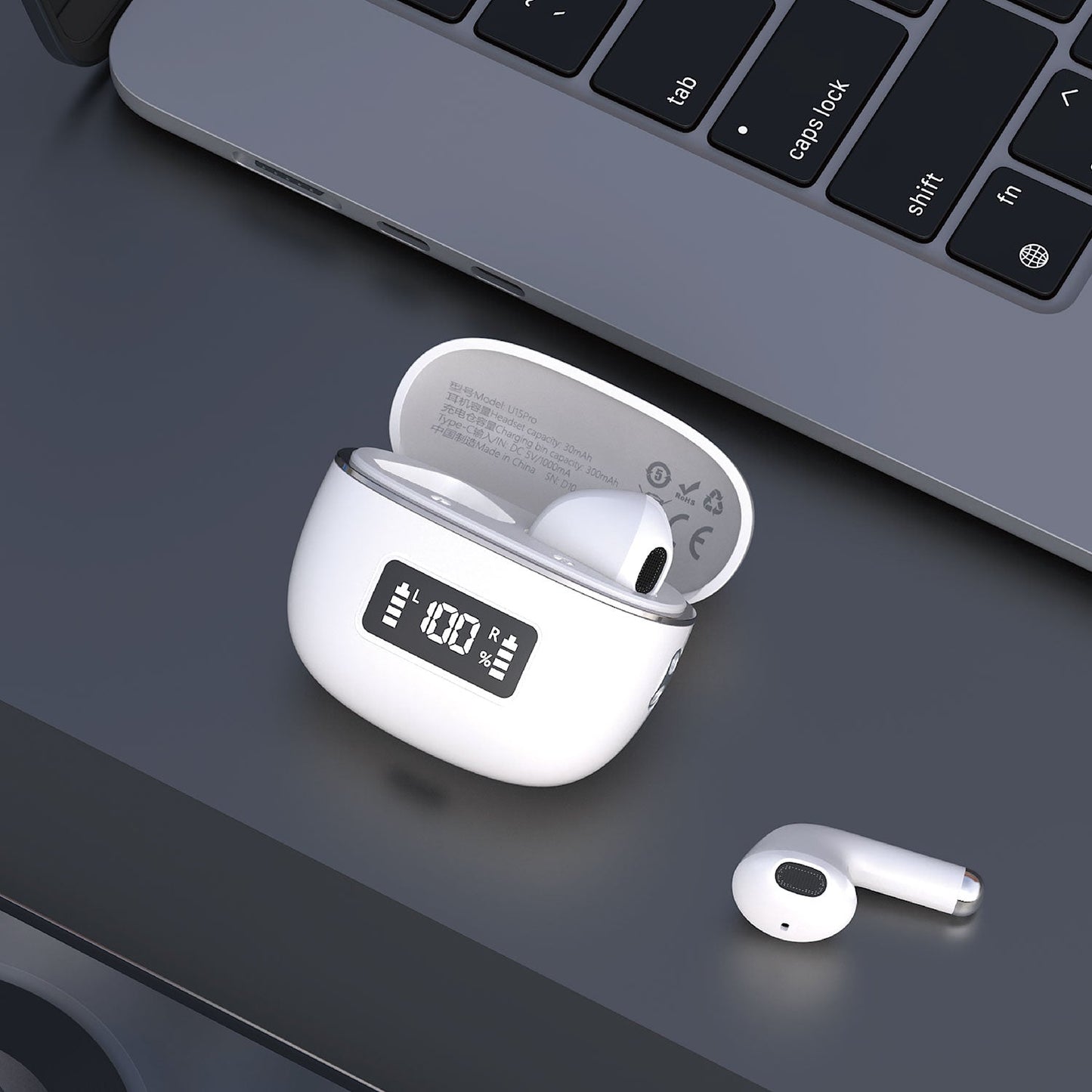 DUDAO U15Pro-W1 TWS digital display  white