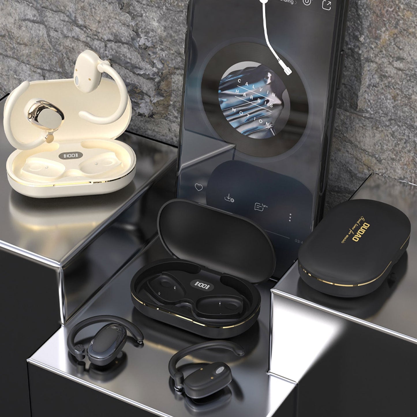 DUDAO U17H-W1 OWS Bluetooth earphone white