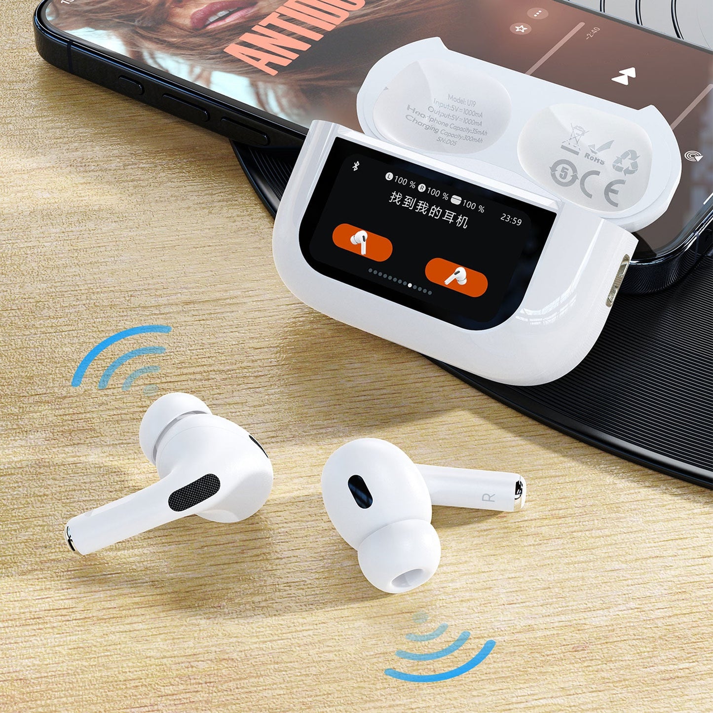 DUDAO  U19 LCD  ANC bluetooth earphone
