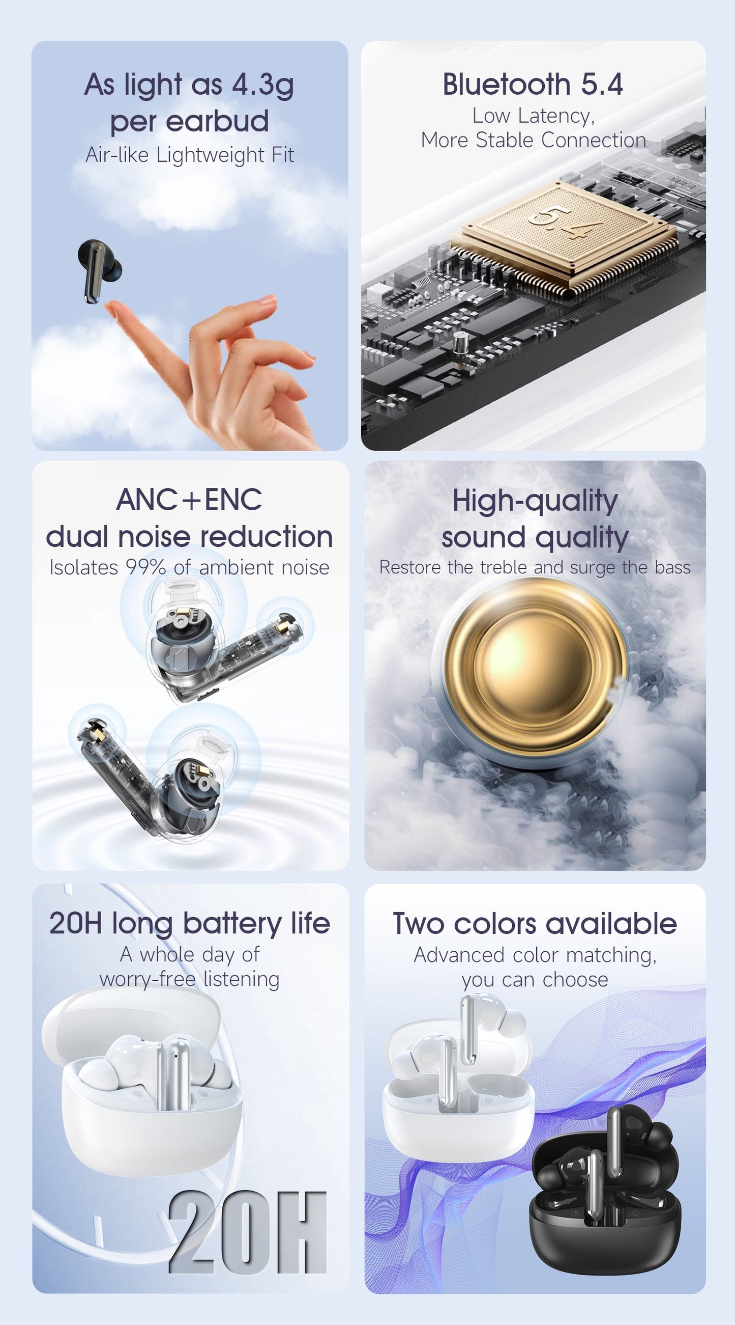 DUDAO U21-W In-earbuds TWS