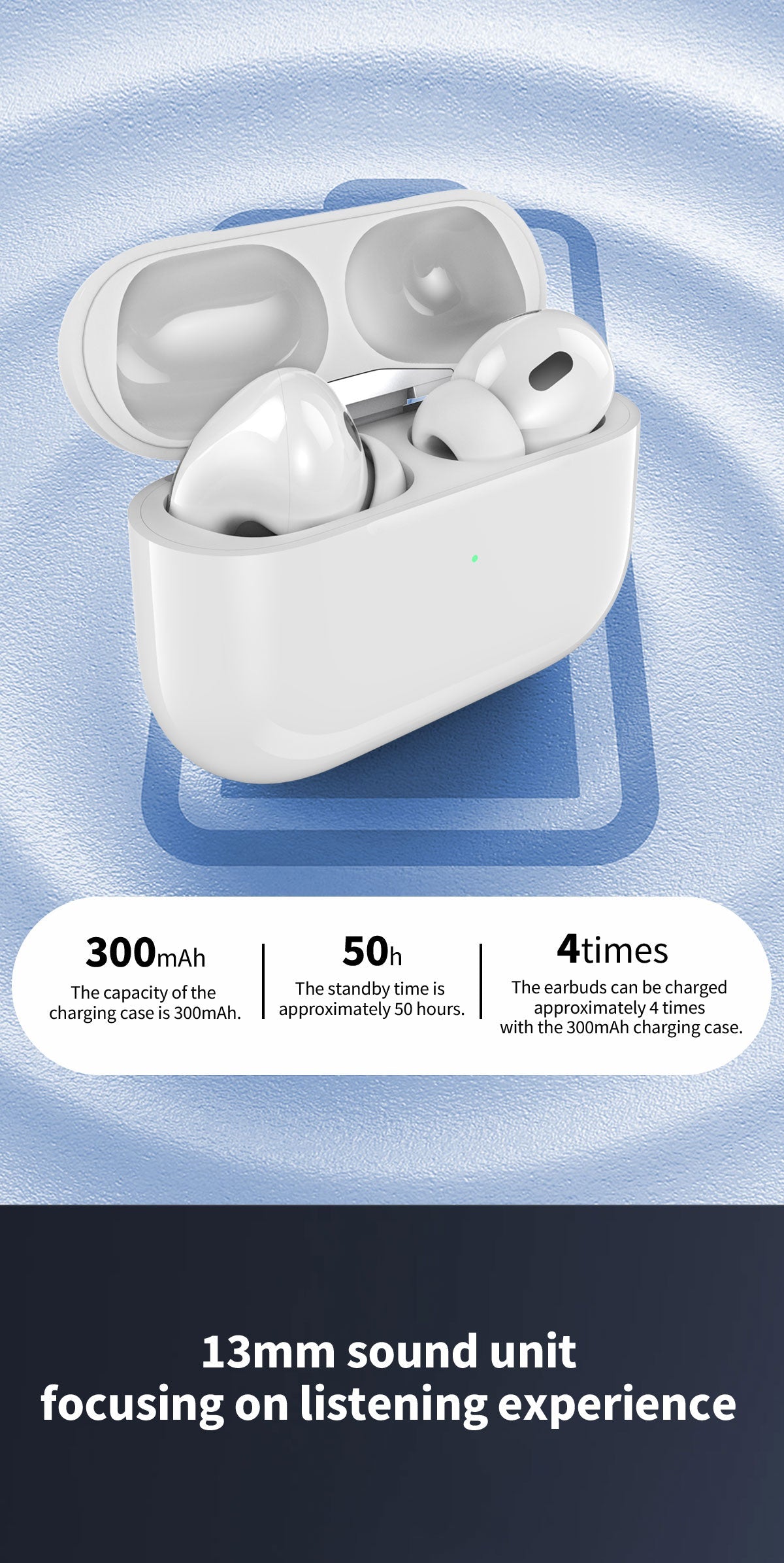 DUDAO U3N 3nd generation TWS Button battery