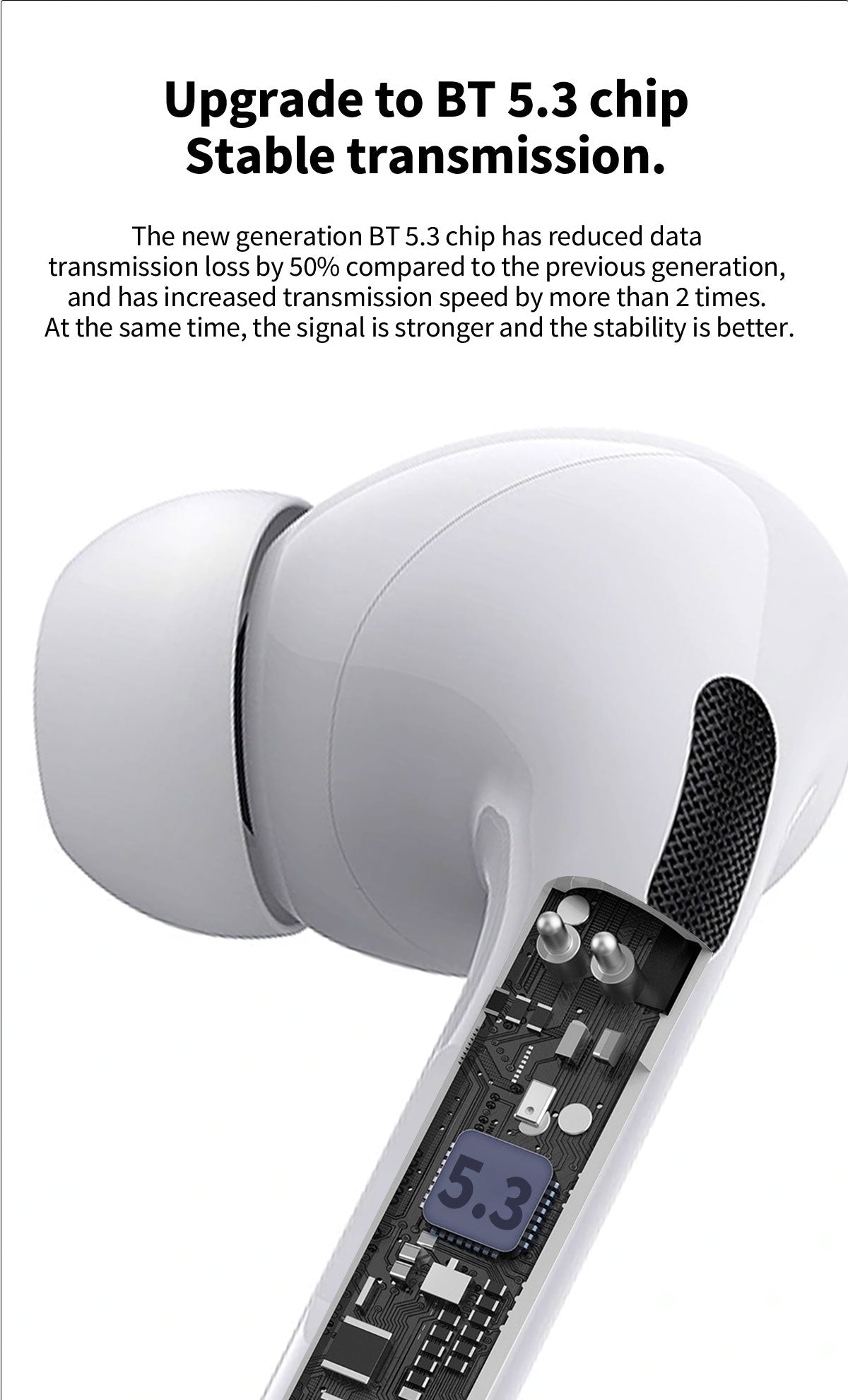 DUDAO U3N 3nd generation TWS Button battery