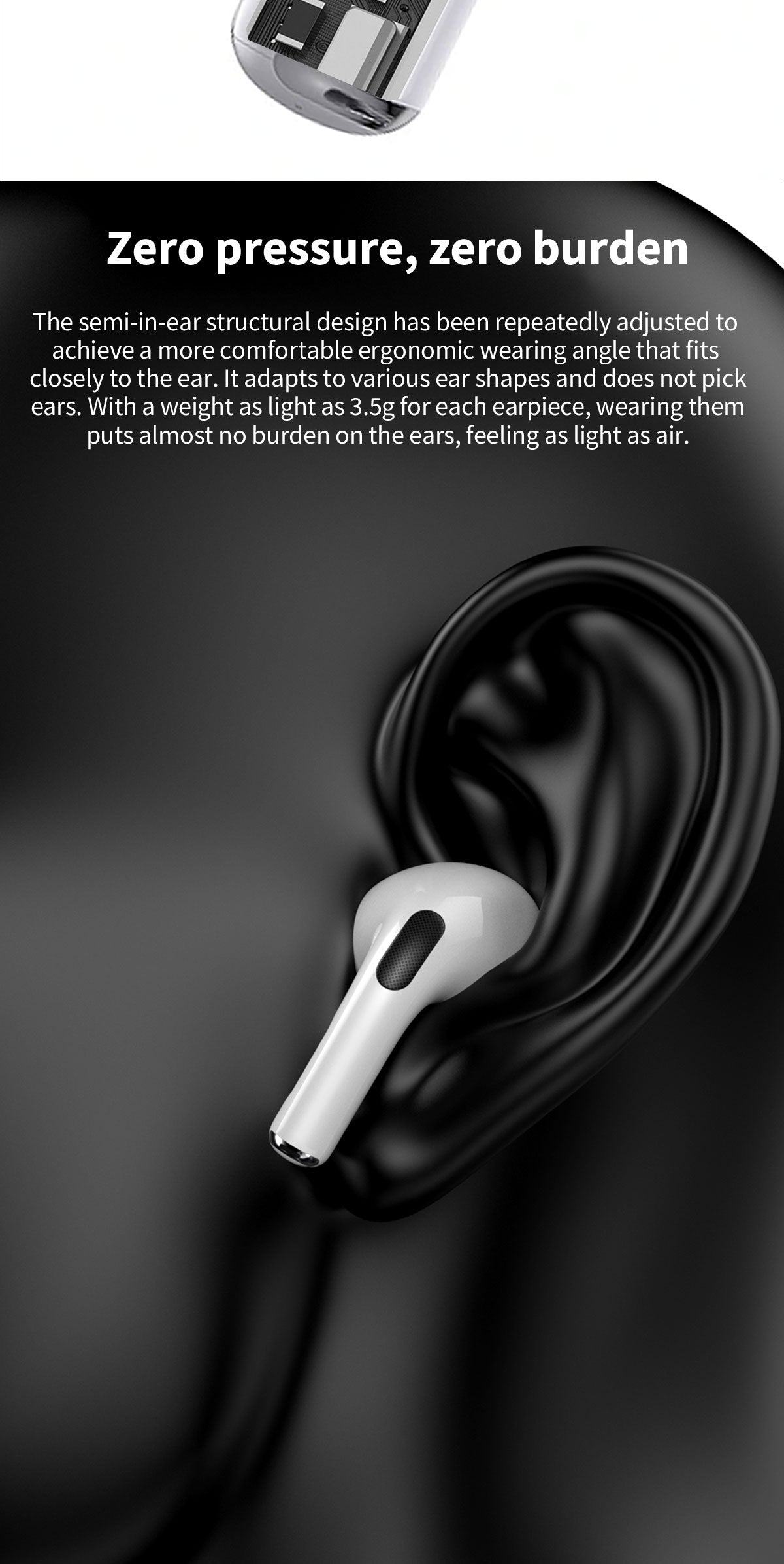 DUDAO U3N 3nd generation TWS Button battery