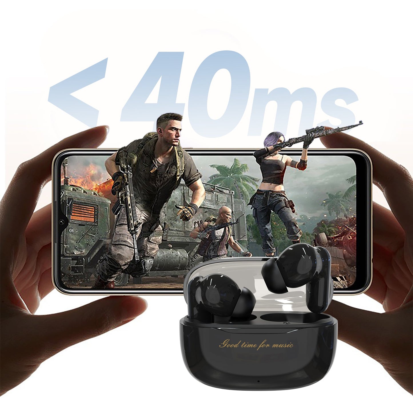 DUDAO U8PRO-W1 In-earbuds black  white