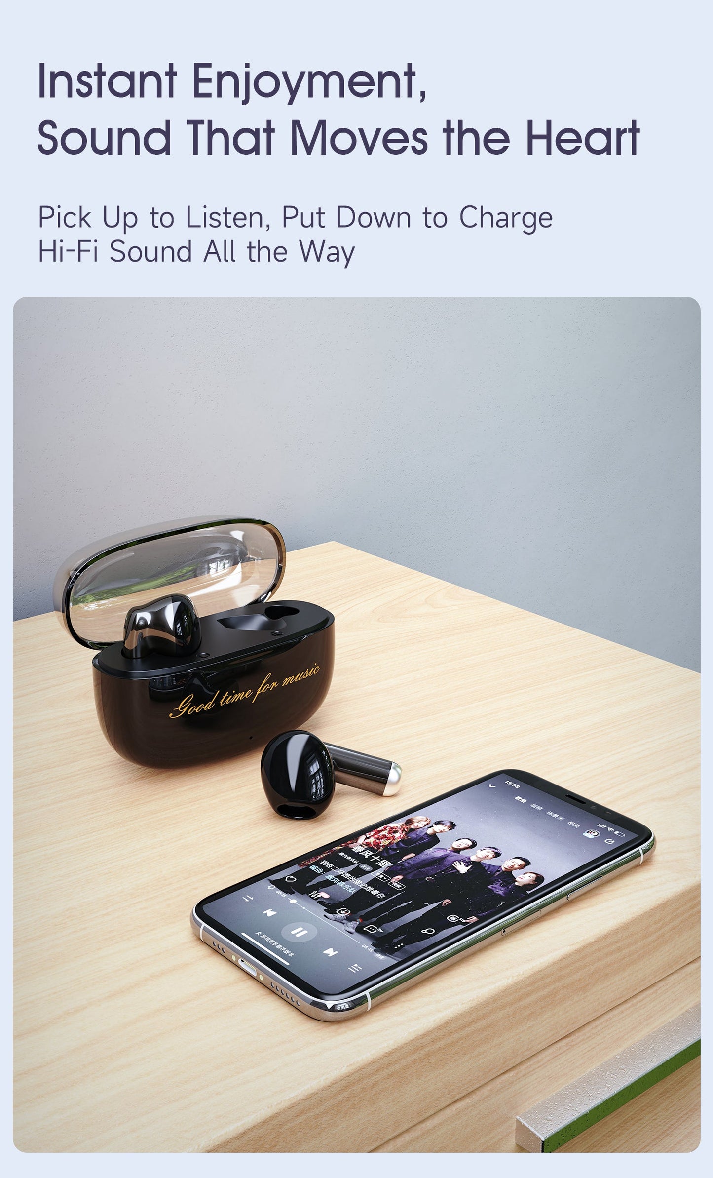 DUDAO U8-W1 TWS WHTE BLACK