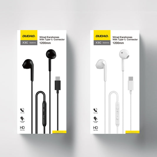 DUDAO X3C-W EARPHONE TYPE-C 1-2M
