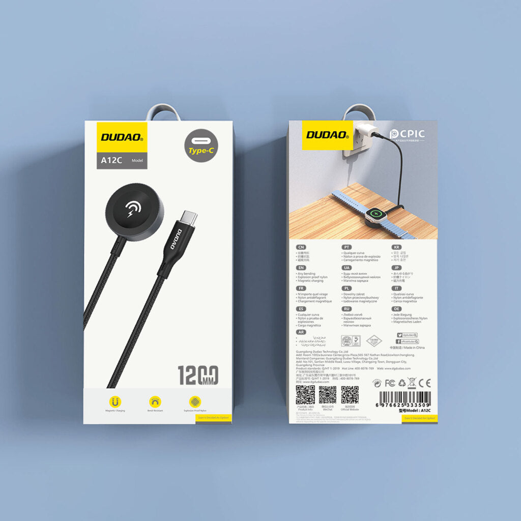 DUDAO A12C-B WIRELESS WATCH MAGNETIC CHARGER -BLK