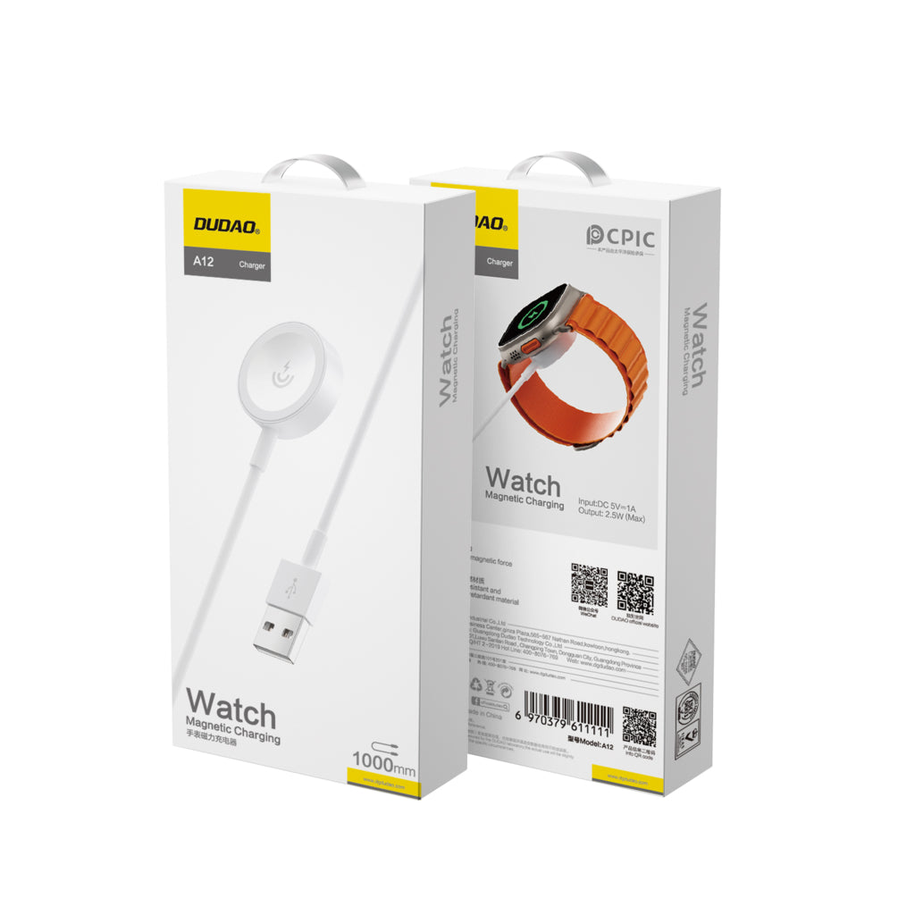DUDAO A12-W WIRELESS WATCH MAGNETIC CHARGER -WHT